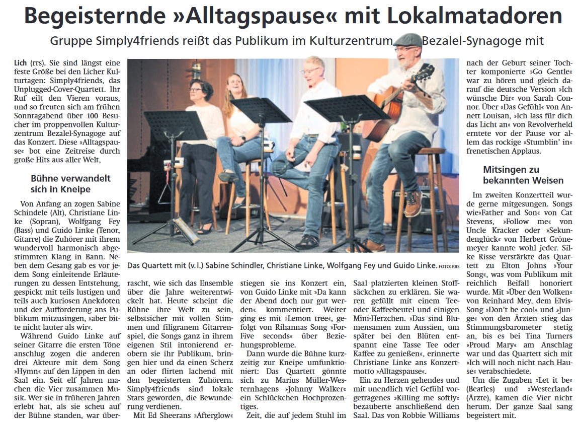 Bericht der Gie&szlig;ener Allgemeinen vom 13.03.204